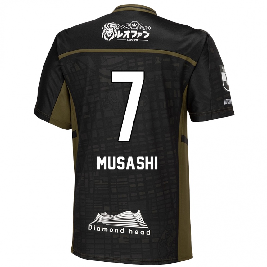 Vyrai Musashi Suzuki #7 Juoda Žalia Išvykos Marškinėliai 2024/25 T-Shirt