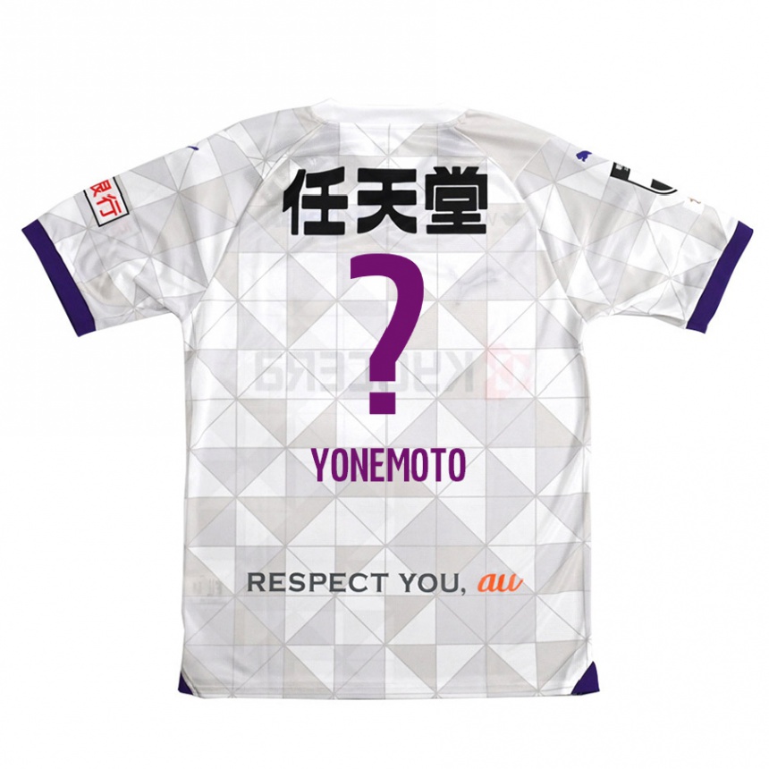 Vyrai Takuji Yonemoto #0 Balta Violetinė Išvykos Marškinėliai 2024/25 T-Shirt