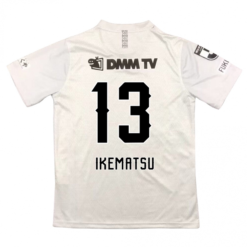 Vyrai Shumpei Ikematsu #13 Pilka Juoda Išvykos Marškinėliai 2024/25 T-Shirt