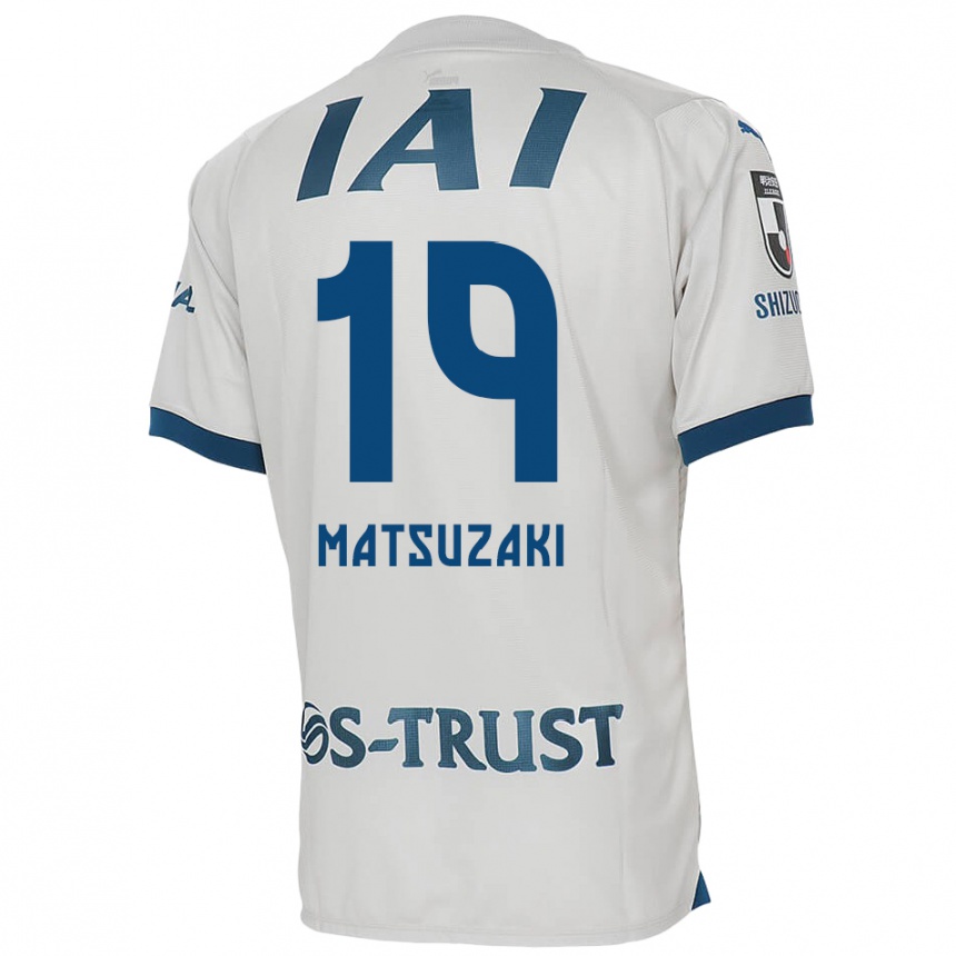 Vyrai Kai Matsuzaki #19 Balta Mėlyna Išvykos Marškinėliai 2024/25 T-Shirt