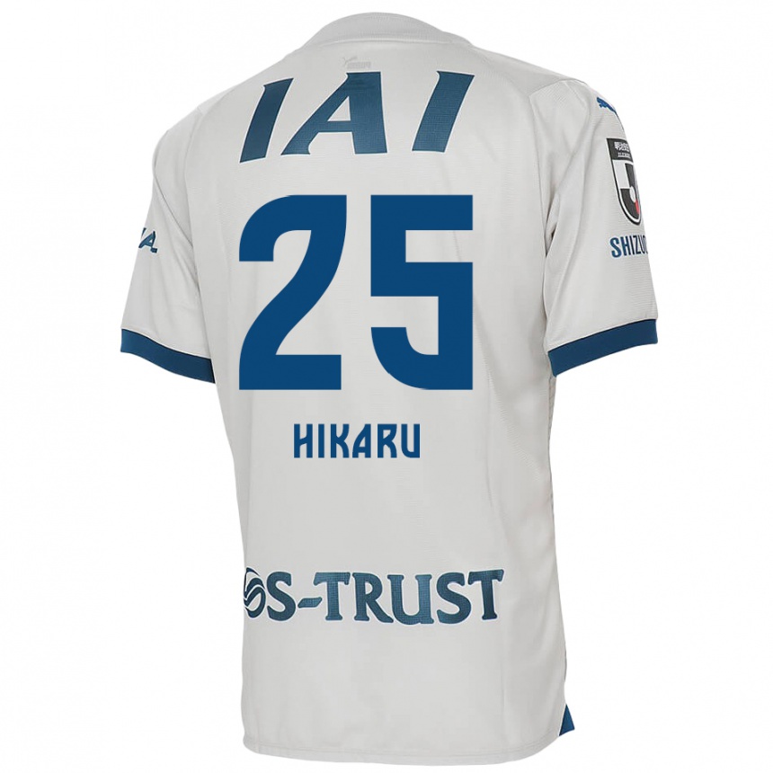 Vyrai Hikaru Naruoka #25 Balta Mėlyna Išvykos Marškinėliai 2024/25 T-Shirt