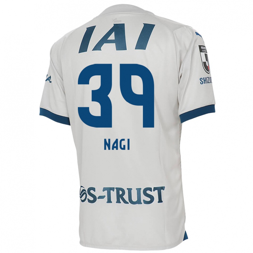 Vyrai Nagi Kawatani #39 Balta Mėlyna Išvykos Marškinėliai 2024/25 T-Shirt