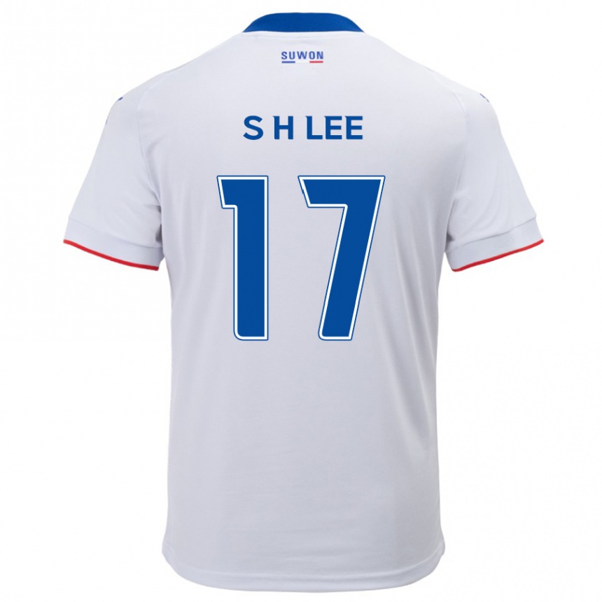 Vyrai Hyun-Seo Lee #17 Balta Mėlyna Išvykos Marškinėliai 2024/25 T-Shirt