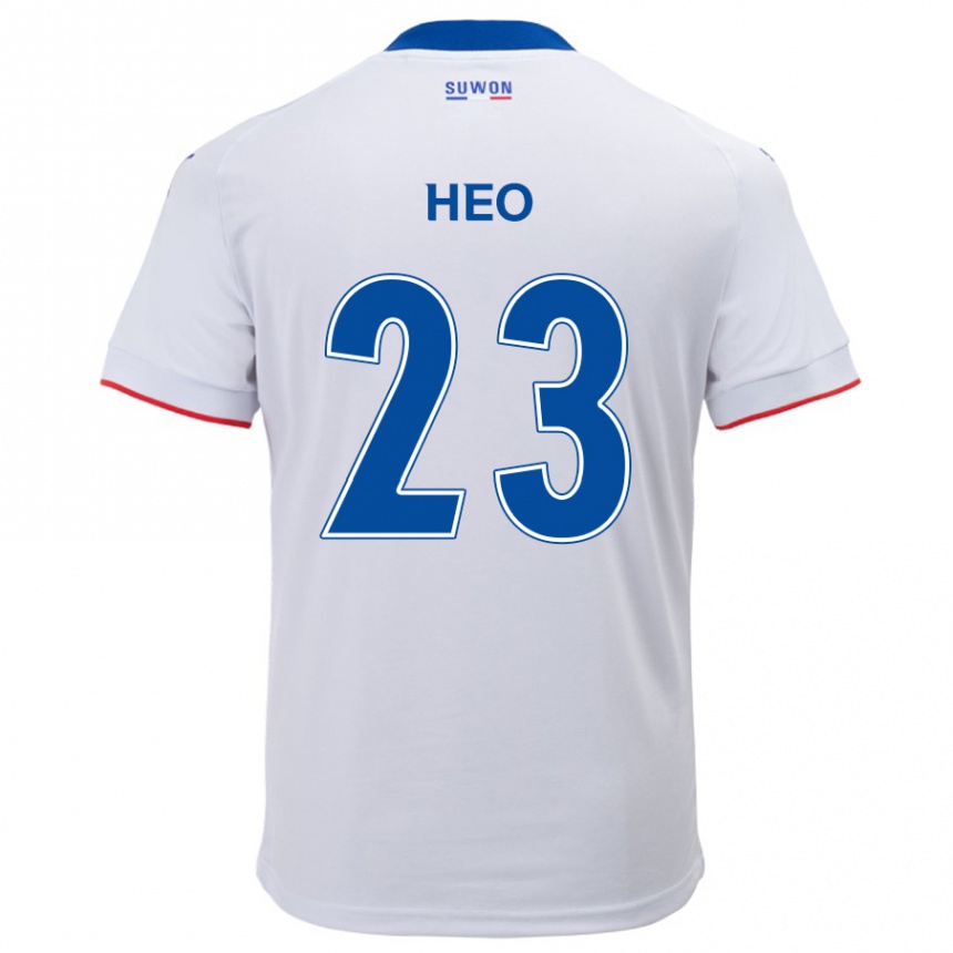 Vyrai Hwan Heo #23 Balta Mėlyna Išvykos Marškinėliai 2024/25 T-Shirt