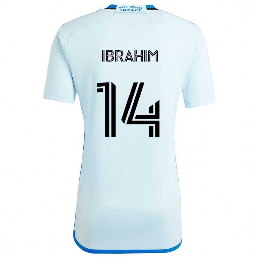 Vyrai Sunusi Ibrahim #14 Ledo Mėlyna Išvykos Marškinėliai 2024/25 T-Shirt