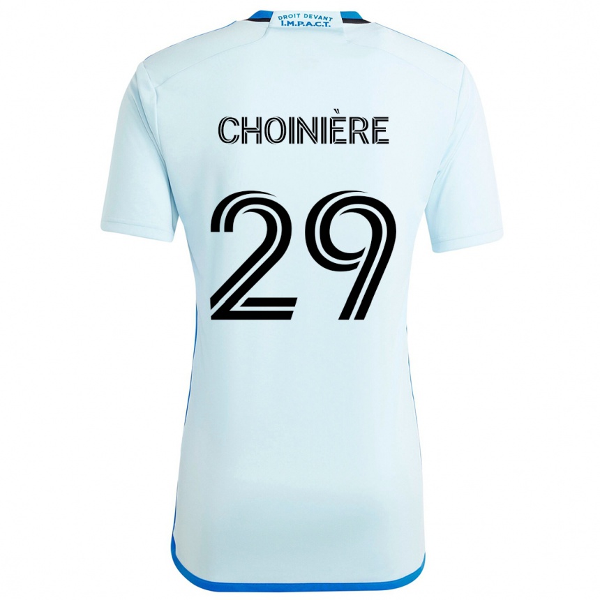 Vyrai Mathieu Choinière #29 Ledo Mėlyna Išvykos Marškinėliai 2024/25 T-Shirt