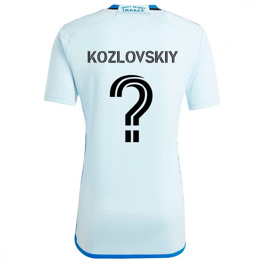 Vyrai Sergei Kozlovskiy #0 Ledo Mėlyna Išvykos Marškinėliai 2024/25 T-Shirt