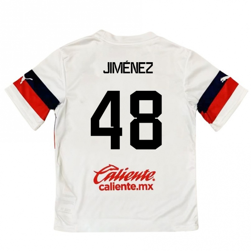 Vyrai Leonardo Jiménez #48 Balta Raudona Išvykos Marškinėliai 2024/25 T-Shirt