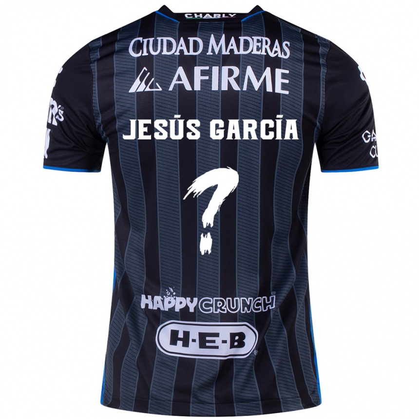 Vyrai Jesús García #0 Balta Juoda Išvykos Marškinėliai 2024/25 T-Shirt