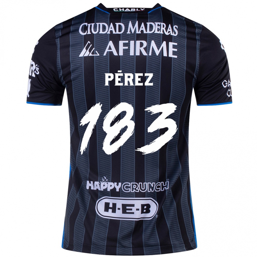 Vyrai Aldahir Pérez #183 Balta Juoda Išvykos Marškinėliai 2024/25 T-Shirt