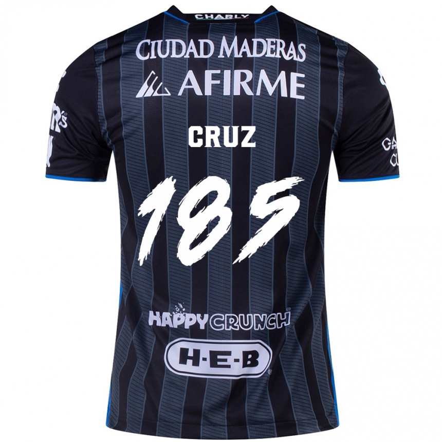 Vyrai Axel Cruz #185 Balta Juoda Išvykos Marškinėliai 2024/25 T-Shirt