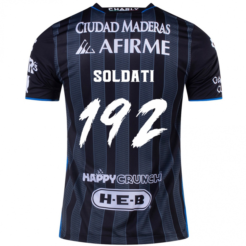 Vyrai Carlo Soldati #192 Balta Juoda Išvykos Marškinėliai 2024/25 T-Shirt