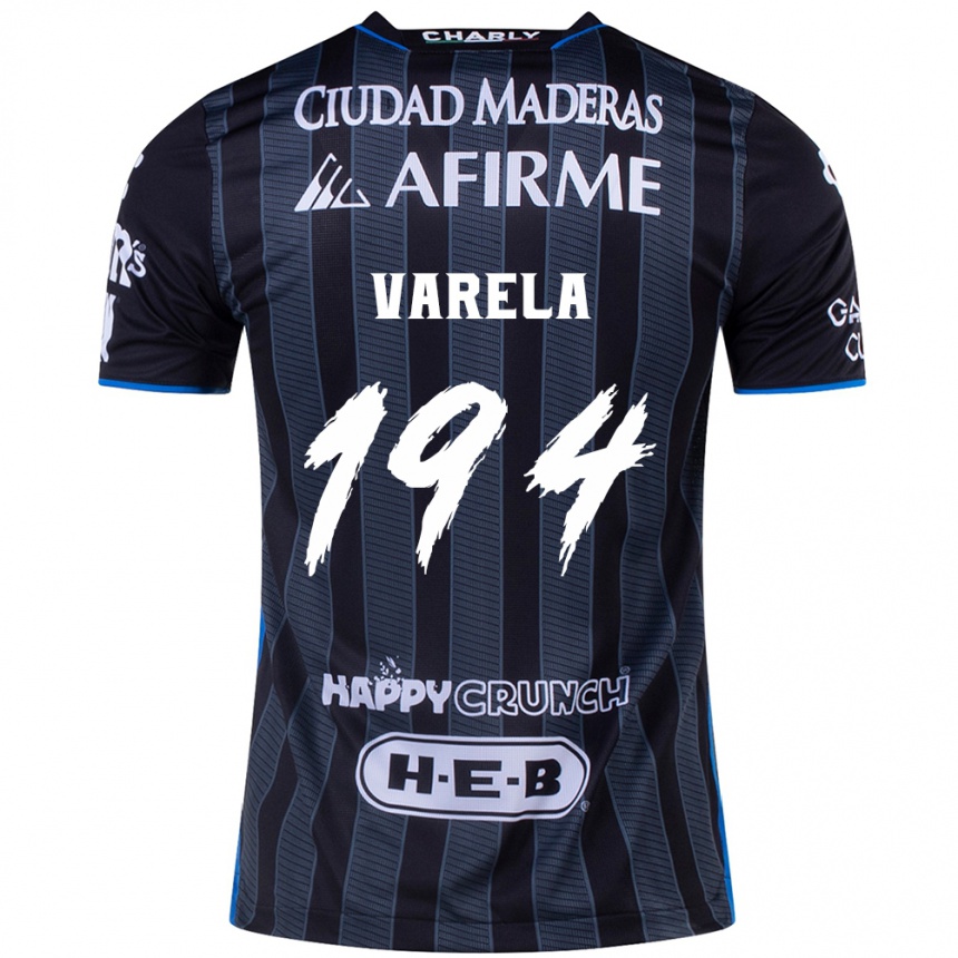 Vyrai José Varela #194 Balta Juoda Išvykos Marškinėliai 2024/25 T-Shirt