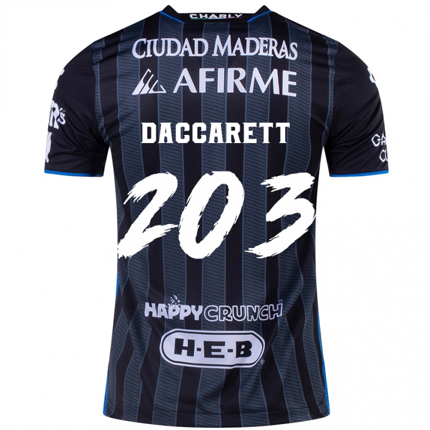 Vyrai Juan Daccarett #203 Balta Juoda Išvykos Marškinėliai 2024/25 T-Shirt