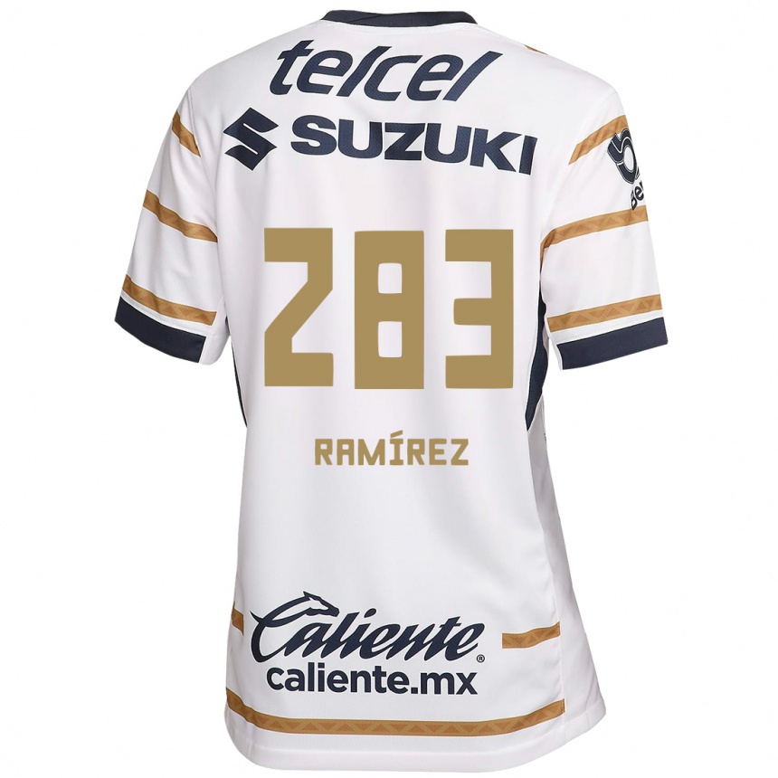 Moteriškas Dennis Ramírez #283 Baltasis Obsidianas Namų Marškinėliai 2024/25 T-Shirt