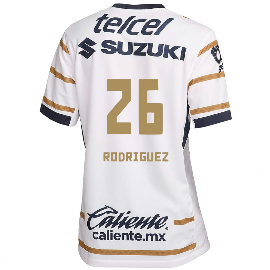 Moteriškas Lucia Rodriguez #26 Baltasis Obsidianas Namų Marškinėliai 2024/25 T-Shirt