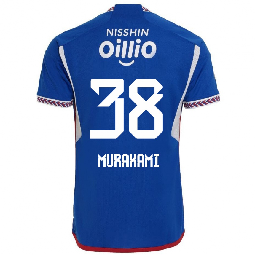 Moteriškas Yuhi Murakami #38 Mėlyna Balta Raudona Namų Marškinėliai 2024/25 T-Shirt