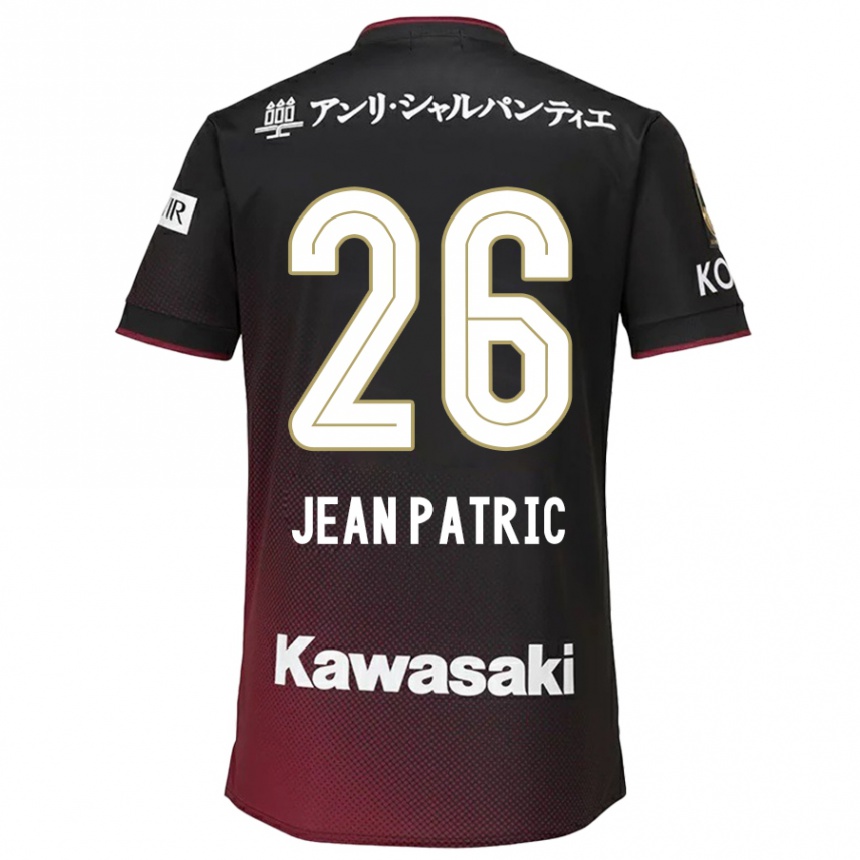 Moteriškas Jean Patric #26 Juoda Raudona Namų Marškinėliai 2024/25 T-Shirt