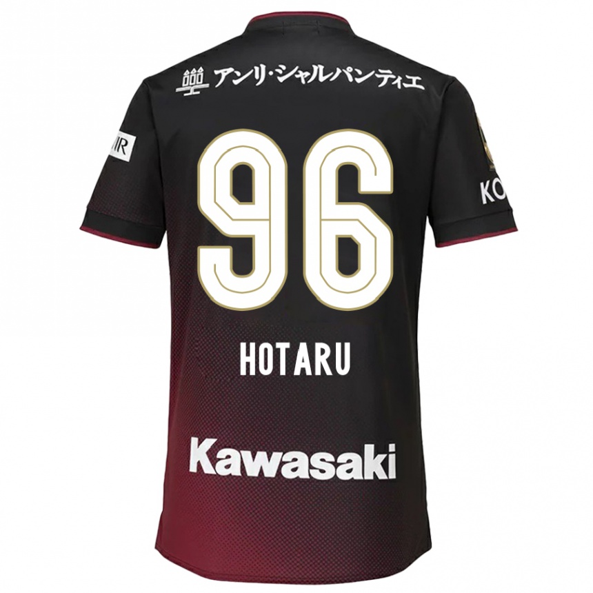 Moteriškas Hotaru Yamaguchi #96 Juoda Raudona Namų Marškinėliai 2024/25 T-Shirt