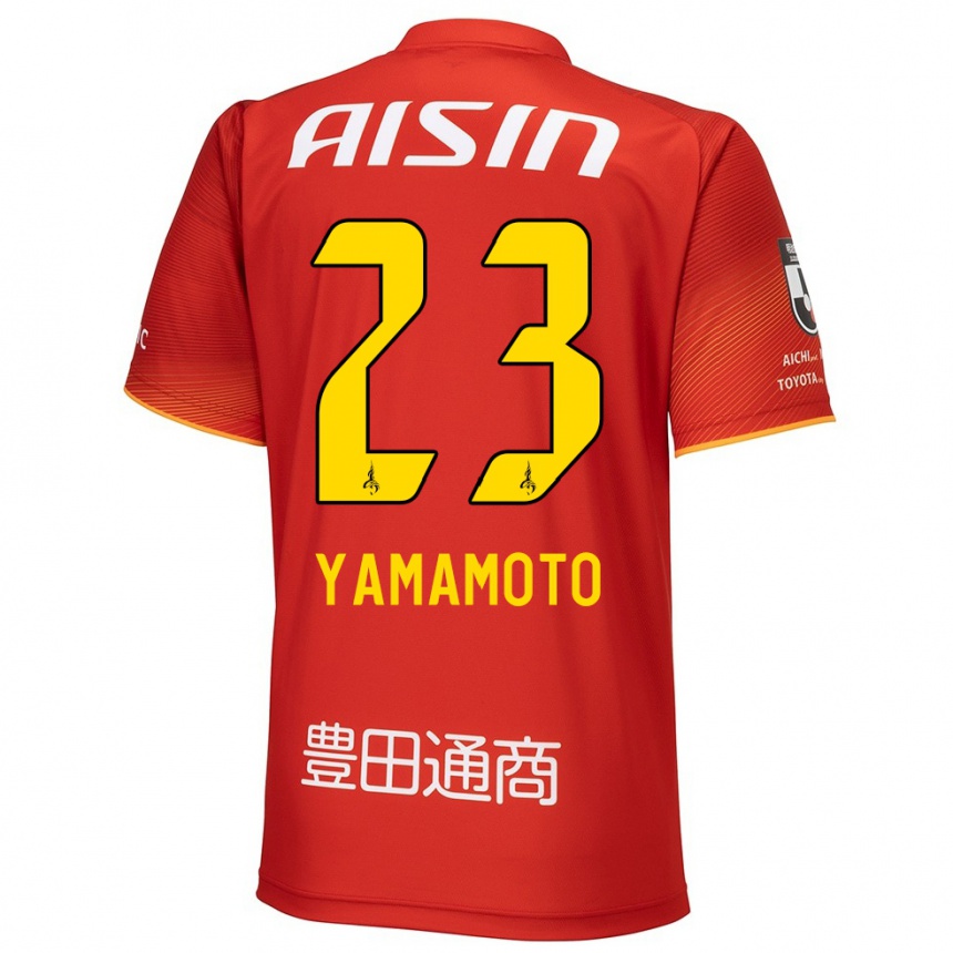 Moteriškas Haruki Yamamoto #23 Raudona Balta Geltona Namų Marškinėliai 2024/25 T-Shirt