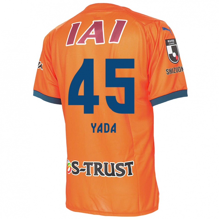 Moteriškas Ryunosuke Yada #45 Oranžinė Mėlyna Namų Marškinėliai 2024/25 T-Shirt