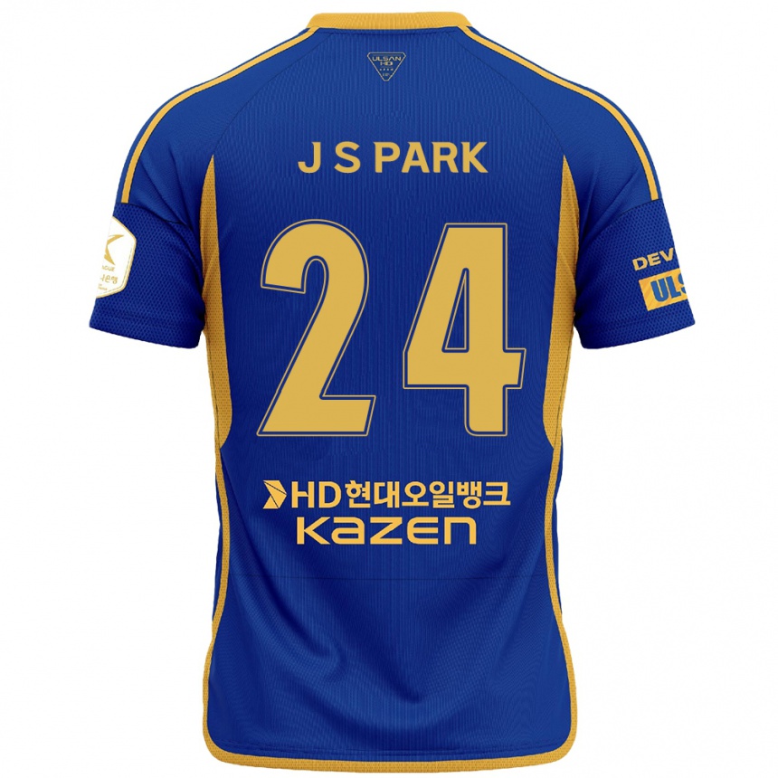 Moteriškas Sang-Jun Park #24 Mėlyna Geltona Namų Marškinėliai 2024/25 T-Shirt