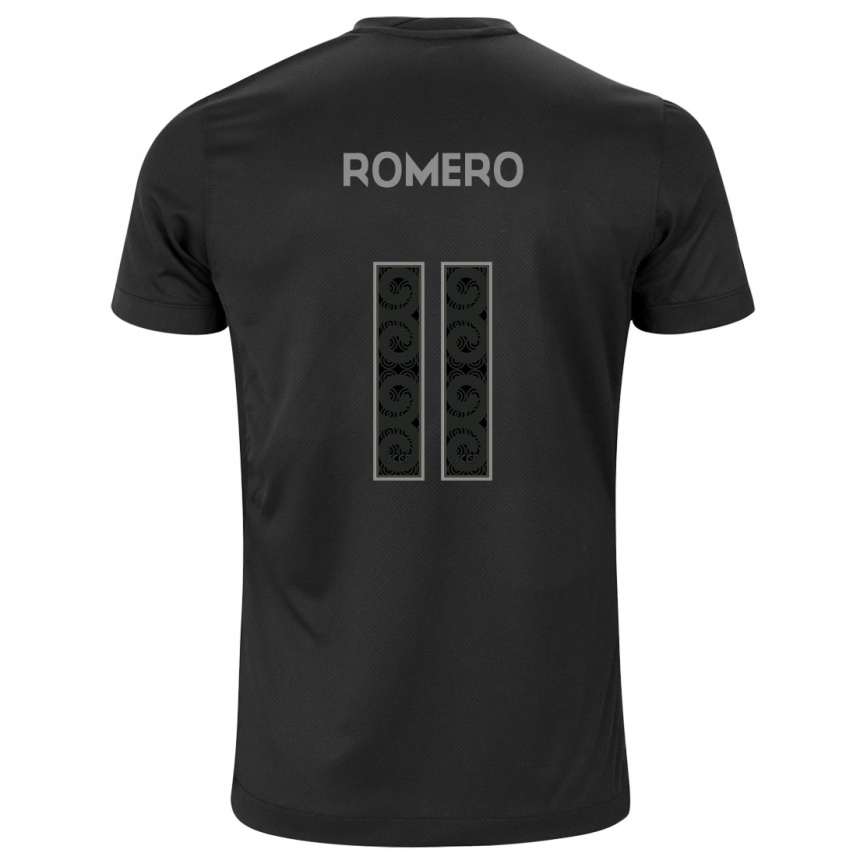 Moteriškas Angel Romero #11 Juoda Išvykos Marškinėliai 2024/25 T-Shirt