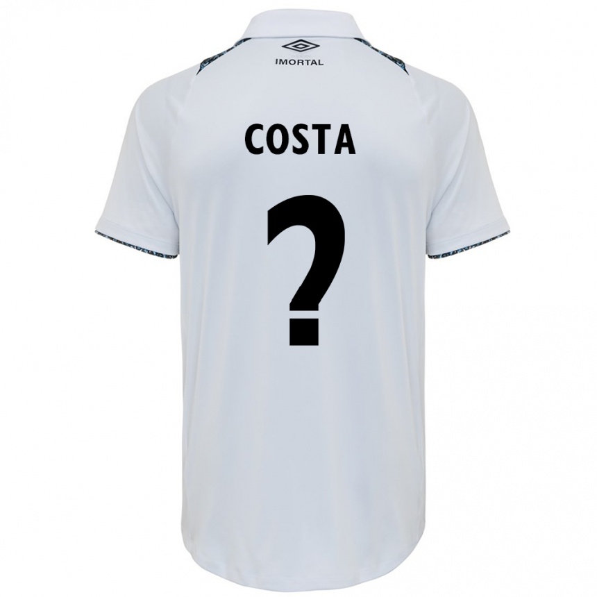 Moteriškas Wesley Costa #0 Balta Mėlyna Išvykos Marškinėliai 2024/25 T-Shirt