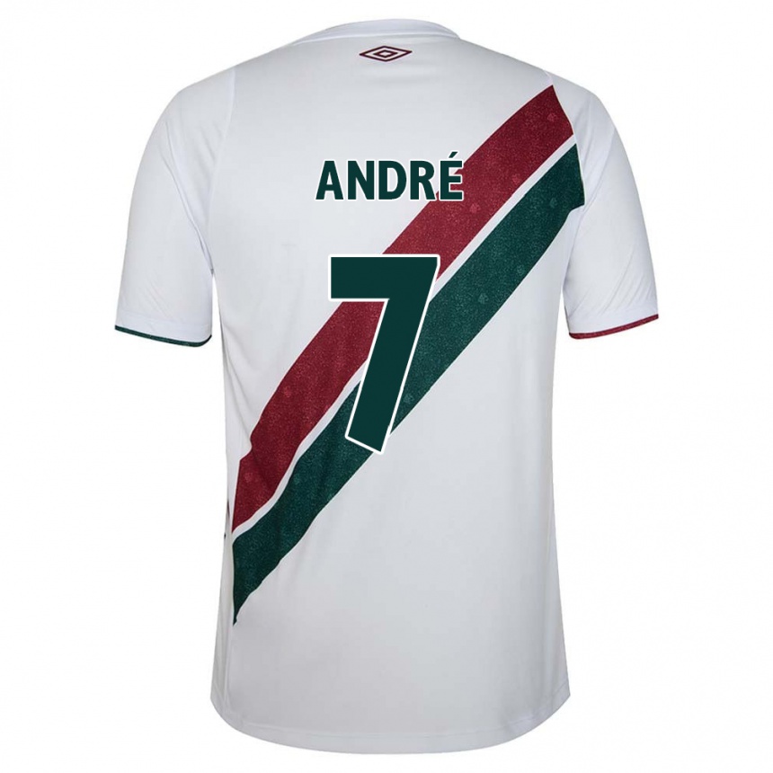 Moteriškas André #7 Balta Žalia Kaštoninė Išvykos Marškinėliai 2024/25 T-Shirt