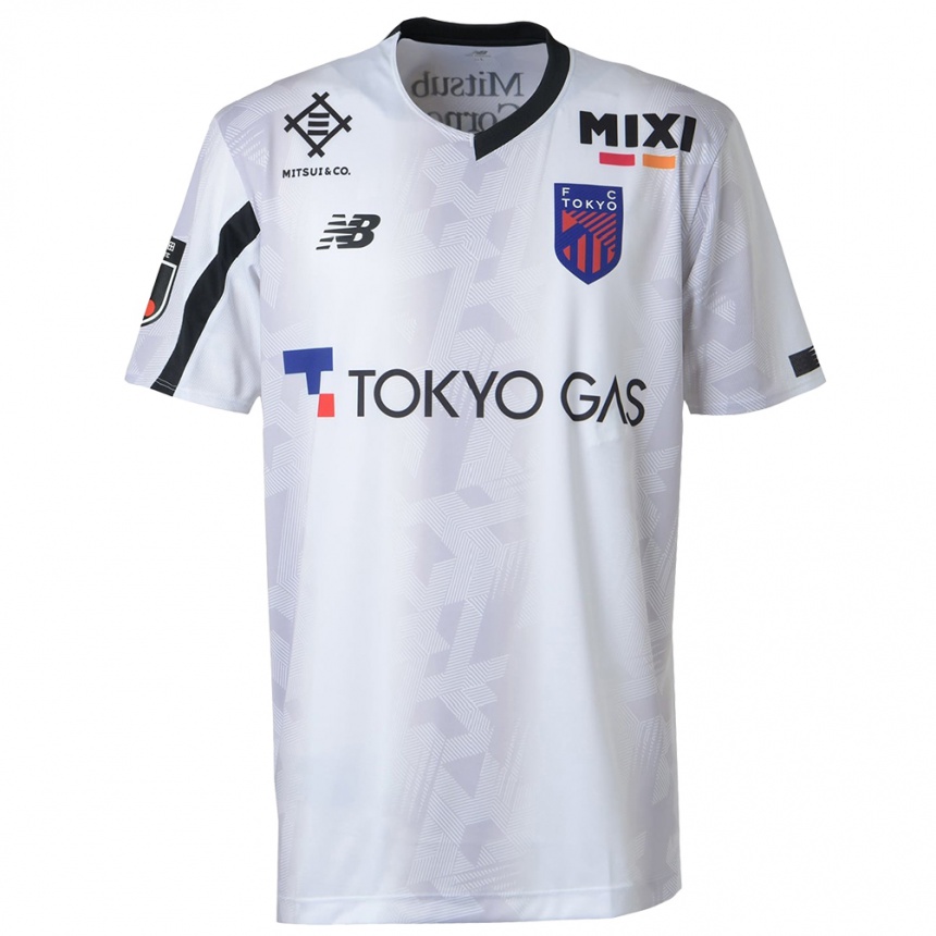 Moteriškas Tsuyoshi Ogashiwa #11 Balta Juoda Išvykos Marškinėliai 2024/25 T-Shirt