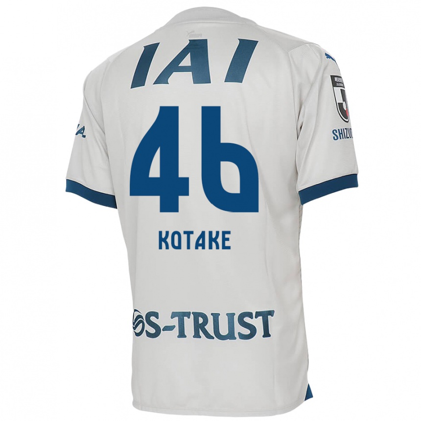 Moteriškas Sean Kotake #46 Balta Mėlyna Išvykos Marškinėliai 2024/25 T-Shirt