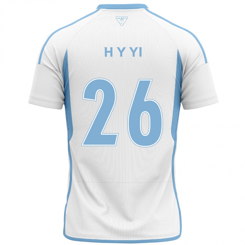 Moteriškas Yong-Hyeon Yi #26 Balta Mėlyna Išvykos Marškinėliai 2024/25 T-Shirt