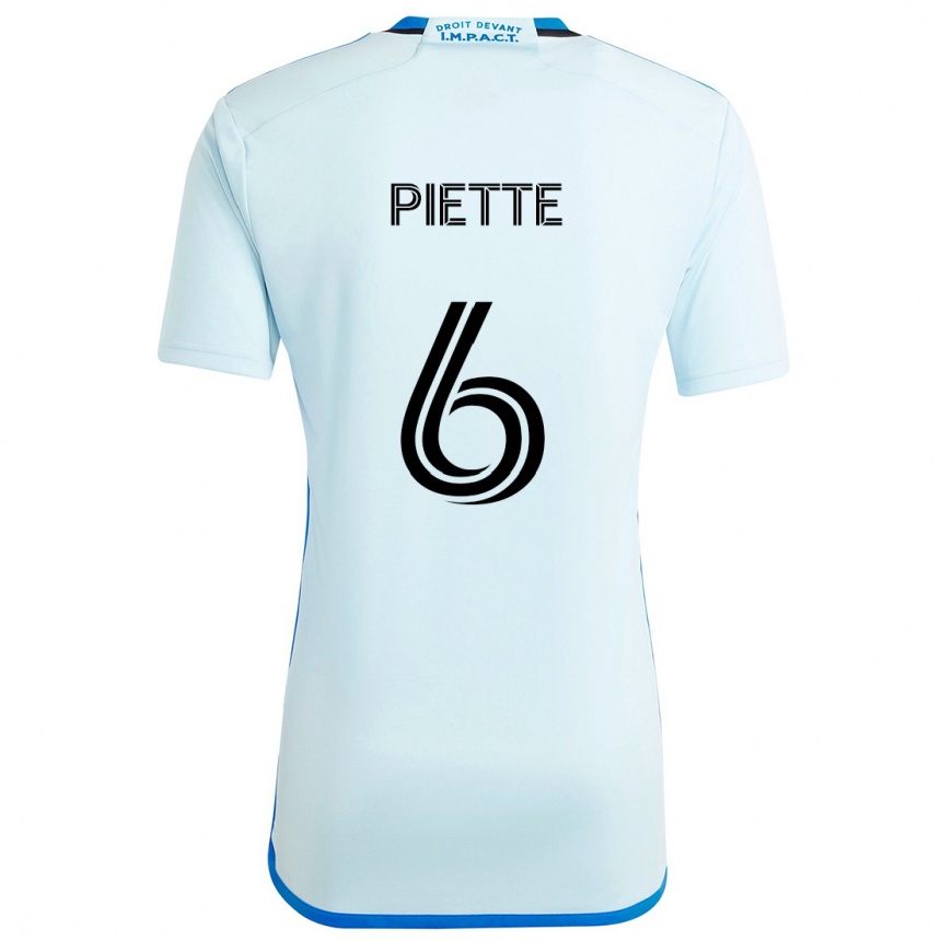 Moteriškas Samuel Piette #6 Ledo Mėlyna Išvykos Marškinėliai 2024/25 T-Shirt