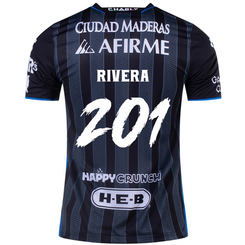 Moteriškas Christian Rivera #201 Balta Juoda Išvykos Marškinėliai 2024/25 T-Shirt