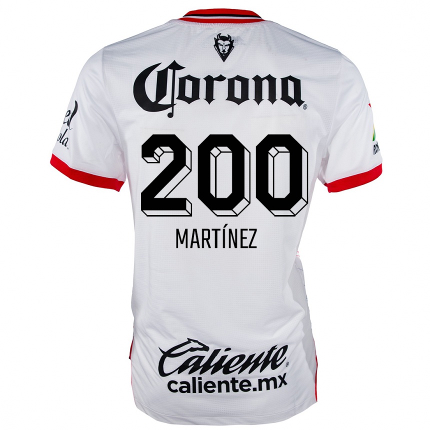 Moteriškas Edgar Martínez #200 Balta Raudona Išvykos Marškinėliai 2024/25 T-Shirt