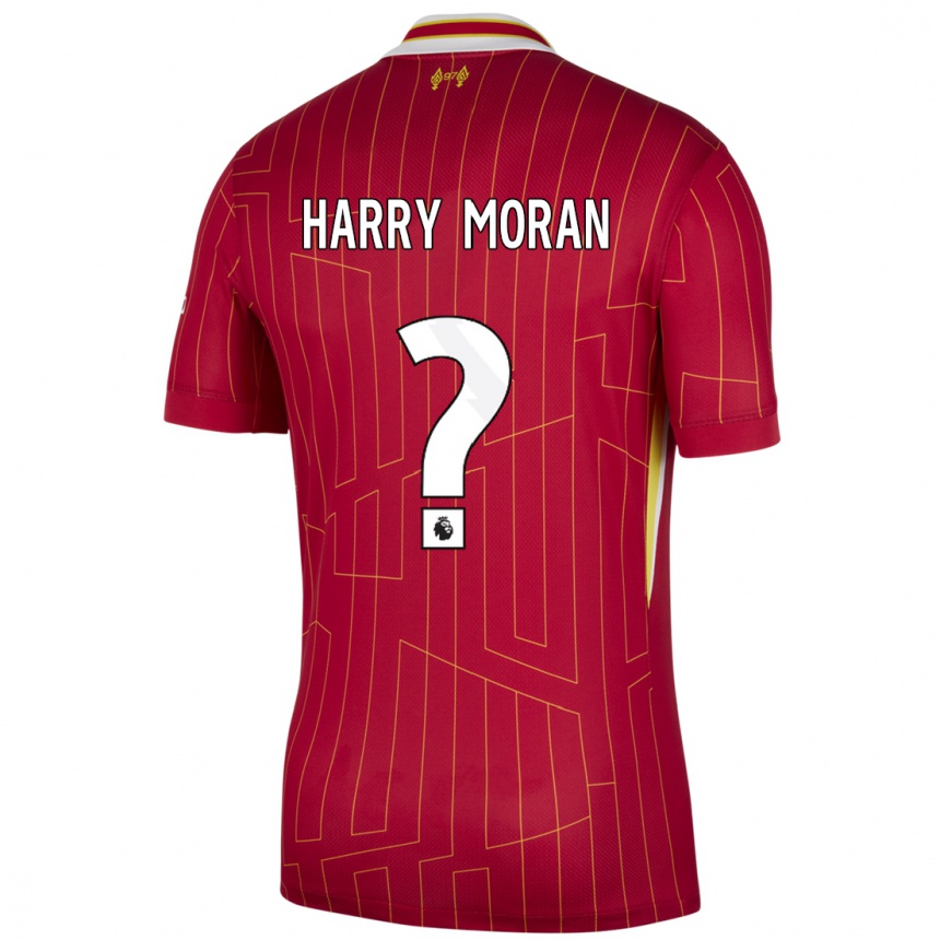 Vaikiškas Harry Moran #0 Raudona Geltona Balta Namų Marškinėliai 2024/25 T-Shirt