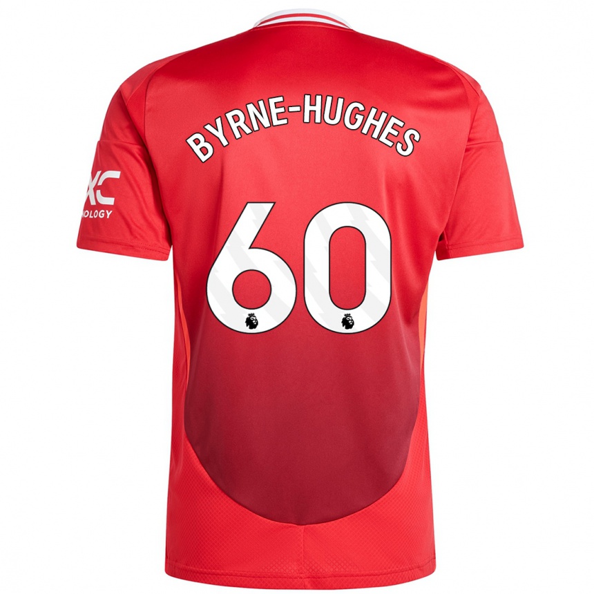 Vaikiškas Cameron Byrne-Hughes #60 Ryškiai Raudona Namų Marškinėliai 2024/25 T-Shirt