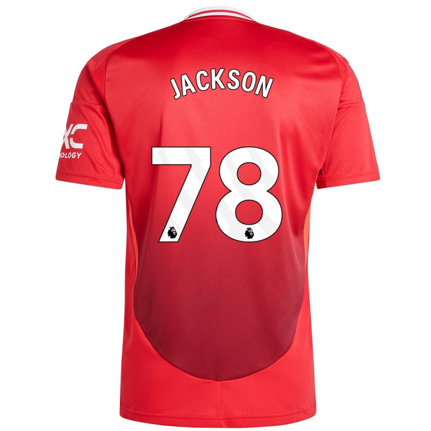 Vaikiškas Louis Jackson #78 Ryškiai Raudona Namų Marškinėliai 2024/25 T-Shirt