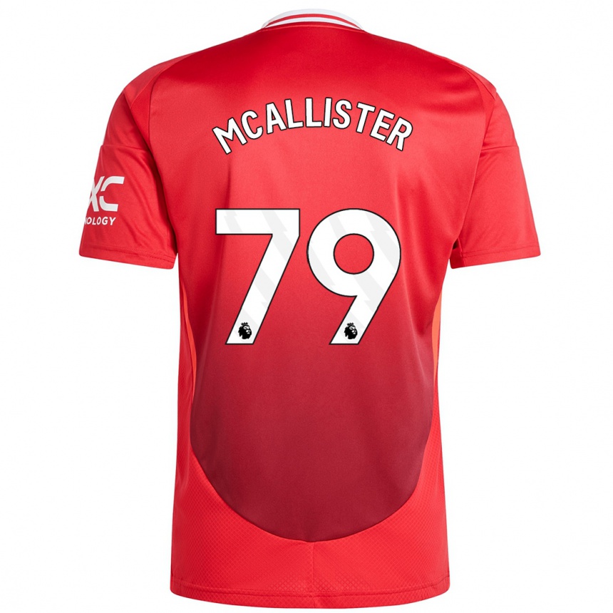 Vaikiškas Finley Mcallister #79 Ryškiai Raudona Namų Marškinėliai 2024/25 T-Shirt