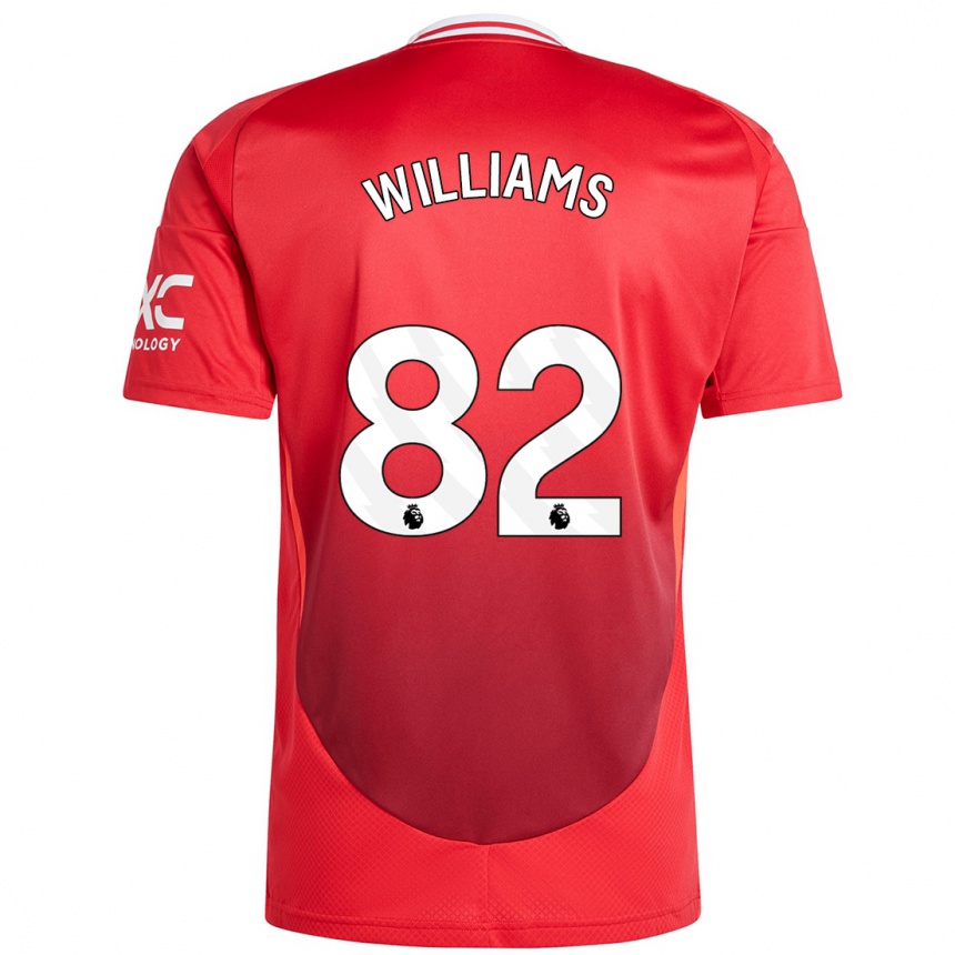 Vaikiškas Ethan Williams #82 Ryškiai Raudona Namų Marškinėliai 2024/25 T-Shirt