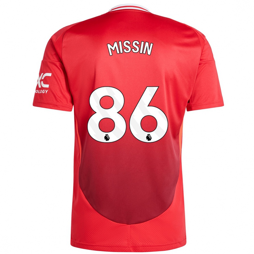 Vaikiškas Ashton Missin #86 Ryškiai Raudona Namų Marškinėliai 2024/25 T-Shirt