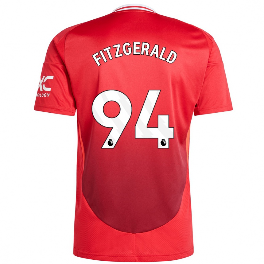 Vaikiškas Jayce Fitzgerald #94 Ryškiai Raudona Namų Marškinėliai 2024/25 T-Shirt