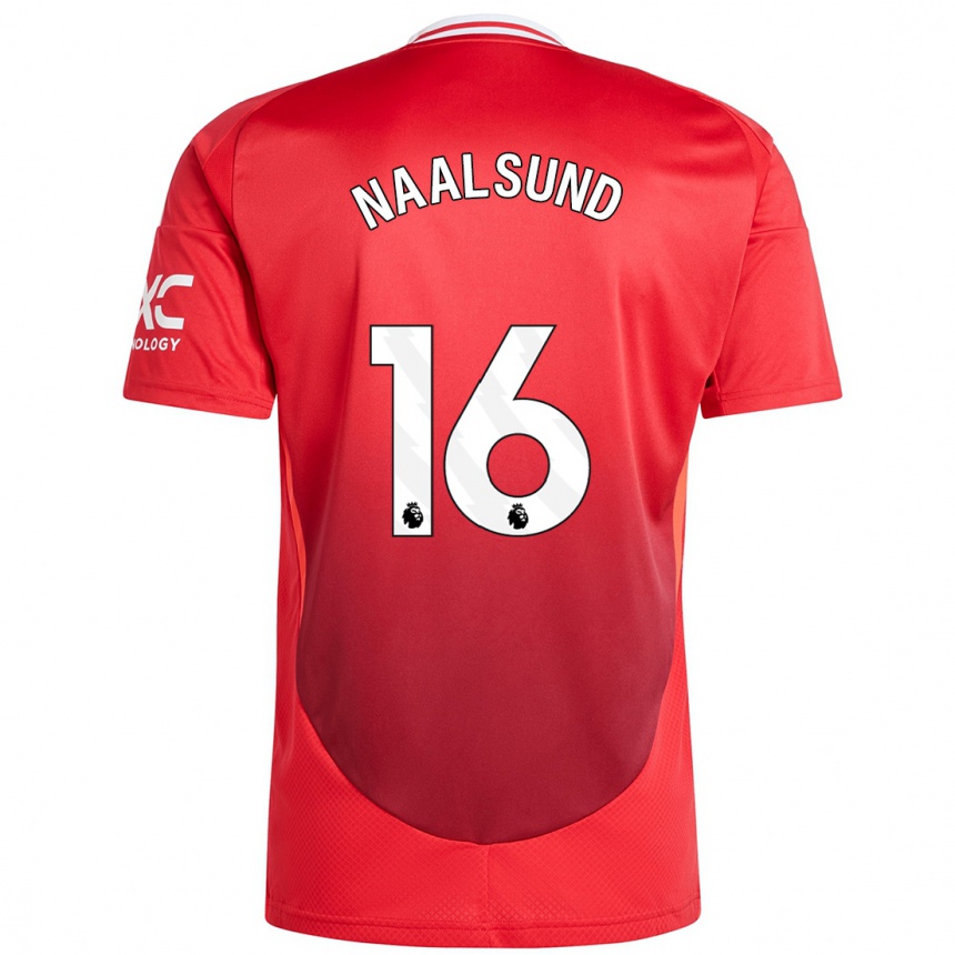 Vaikiškas Lisa Naalsund #16 Ryškiai Raudona Namų Marškinėliai 2024/25 T-Shirt