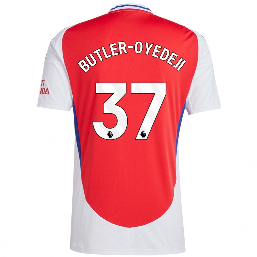 Vaikiškas Nathan Butler-Oyedeji #37 Raudona Balta Namų Marškinėliai 2024/25 T-Shirt