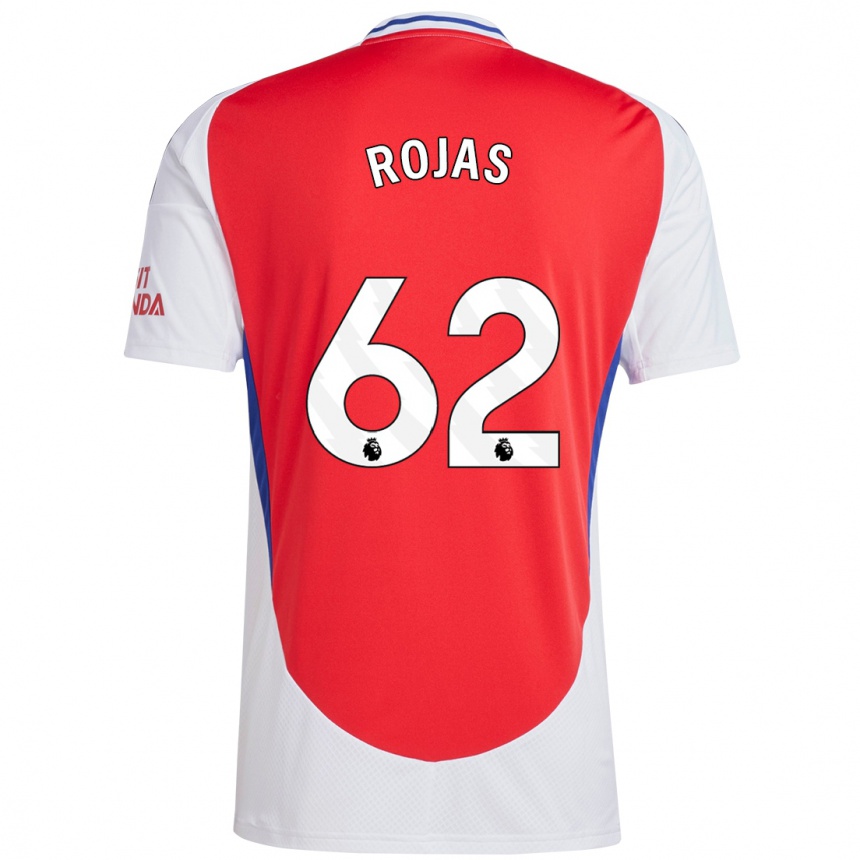 Vaikiškas Alexei Rojas #62 Raudona Balta Namų Marškinėliai 2024/25 T-Shirt