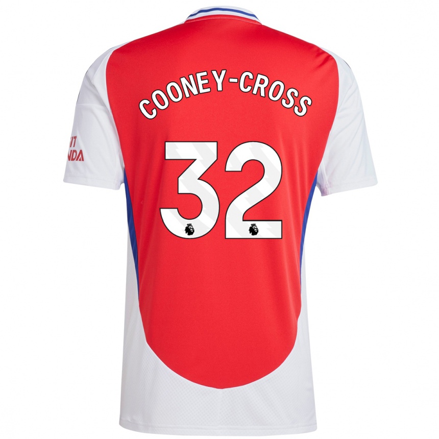 Vaikiškas Kyra Cooney-Cross #32 Raudona Balta Namų Marškinėliai 2024/25 T-Shirt