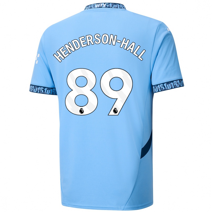 Vaikiškas Matty Henderson-Hall #89 Tamsiai Mėlyna Namų Marškinėliai 2024/25 T-Shirt