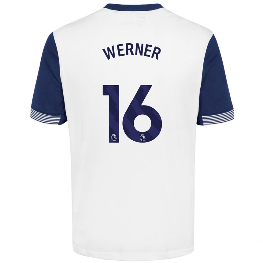 Vaikiškas Timo Werner #16 Balta Mėlyna Namų Marškinėliai 2024/25 T-Shirt