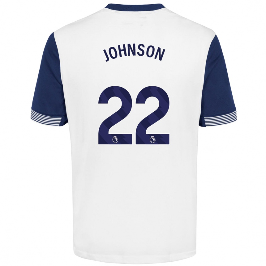 Vaikiškas Brennan Johnson #22 Balta Mėlyna Namų Marškinėliai 2024/25 T-Shirt