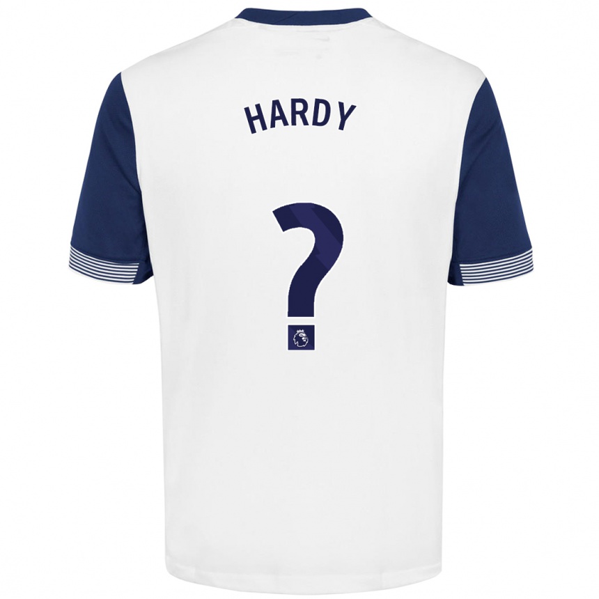 Vaikiškas Malachi Hardy #0 Balta Mėlyna Namų Marškinėliai 2024/25 T-Shirt